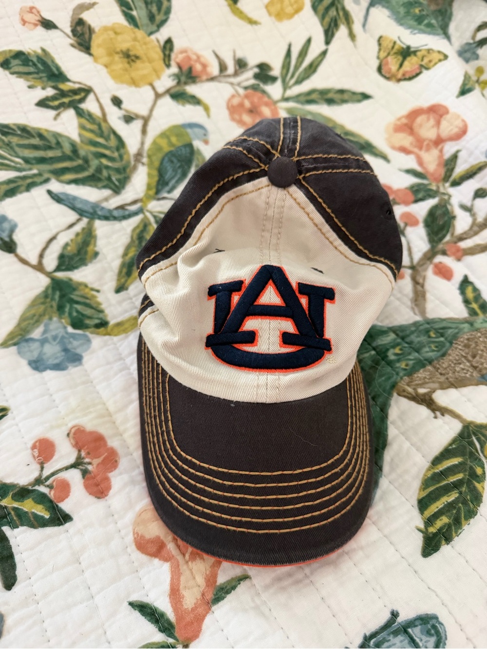 Auburn University Two-Tone Baseball Cap - Navy & Cream